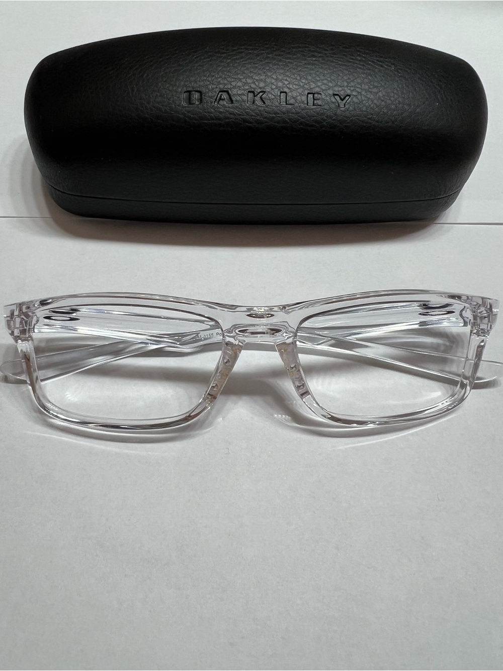 Oakley Plank 2.0 Transparent Clear Rectangular Eyeglasses